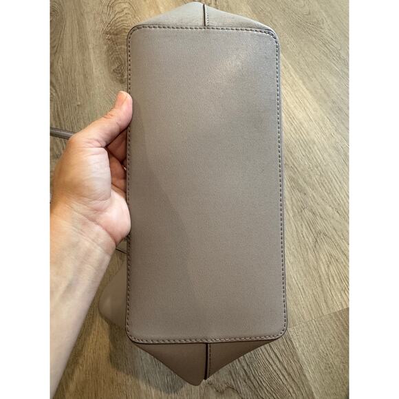 Kate Spade Kaci Small Tote with Clover Emblem Light Grey Satchel - Picture 7 of 10